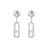 Messika Move Uno Stud White Gold Earrings 05631-WG with Diamonds