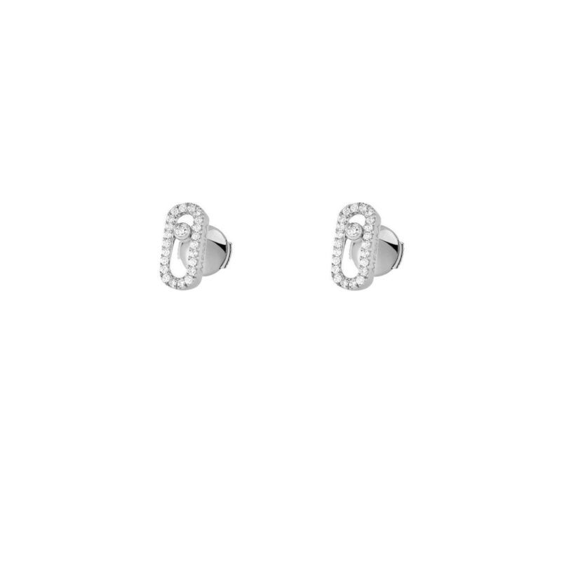 Messika Move Uno White Gold Earrings 05634-WG with Diamonds