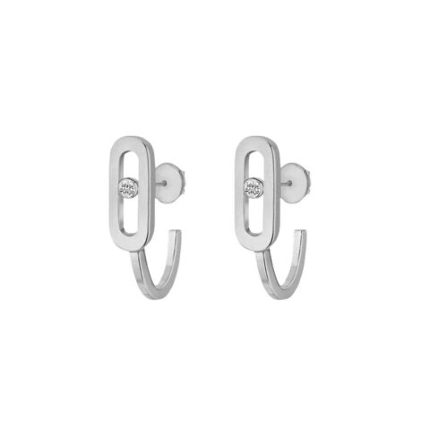 Messika Move Uno White Gold Earrings 10050-WG with Diamonds