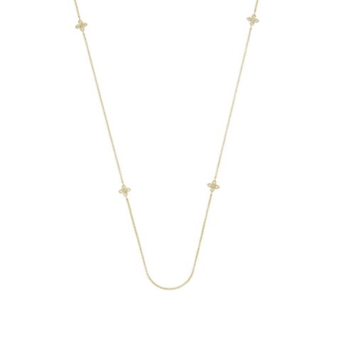 Roberto Coin Love By The Yard Yellow Gold Necklace With Diamonds 67