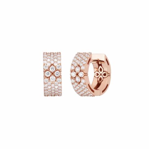 Roberto Coin Love In Verona Rose Gold Earrings With Diamonds 35