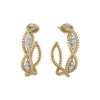 Roberto Coin New Barocco Rose And White Gold Earrings With Diamonds 36