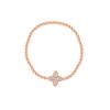 Roberto Coin Princess Flower Rose Gold And White Gold With Diamonds 55