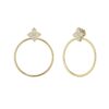 Roberto Coin Princess Flower Yellow Gold Earrings With Diamonds 35