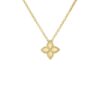 Roberto Coin Princess Flower Yellow Gold Necklace 35