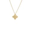 Roberto Coin Princess Flower Yellow Gold Necklace 22