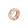 Roberto Coin Royal Princess Flower Rose Gold Ring With Diamonds 88