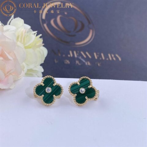 Van-Cleef-Arpels-Vintage-Alhambra-Limited-Edition-Malachite-Earrings-CORAL-18