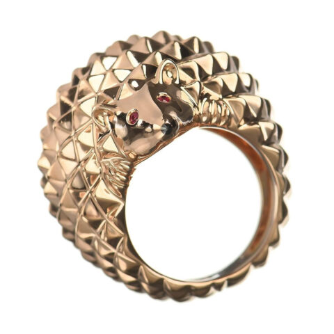 Boucheron Animaux De Collection Ring Hans The Hedgehog Ring Ref Jrg00630 Coral 22