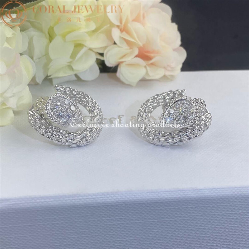 Boucheron Serpent Bohème Diamants Earrings JCO04CDB01 White Gold Diamond 33
