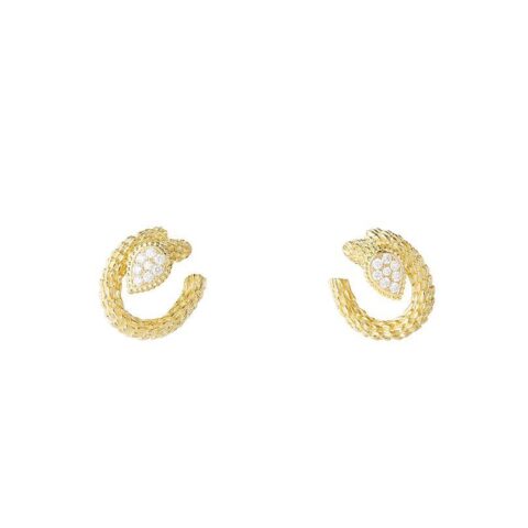 Boucheron Serpent Bohème Diamants Earrings JCO04CAB01 Yellow Gold Diamond