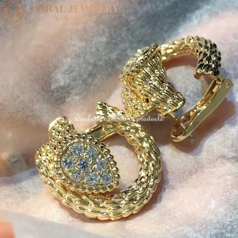 Boucheron Serpent Bohème Diamants Earrings JCO04CAB01 Yellow Gold Diamond 3