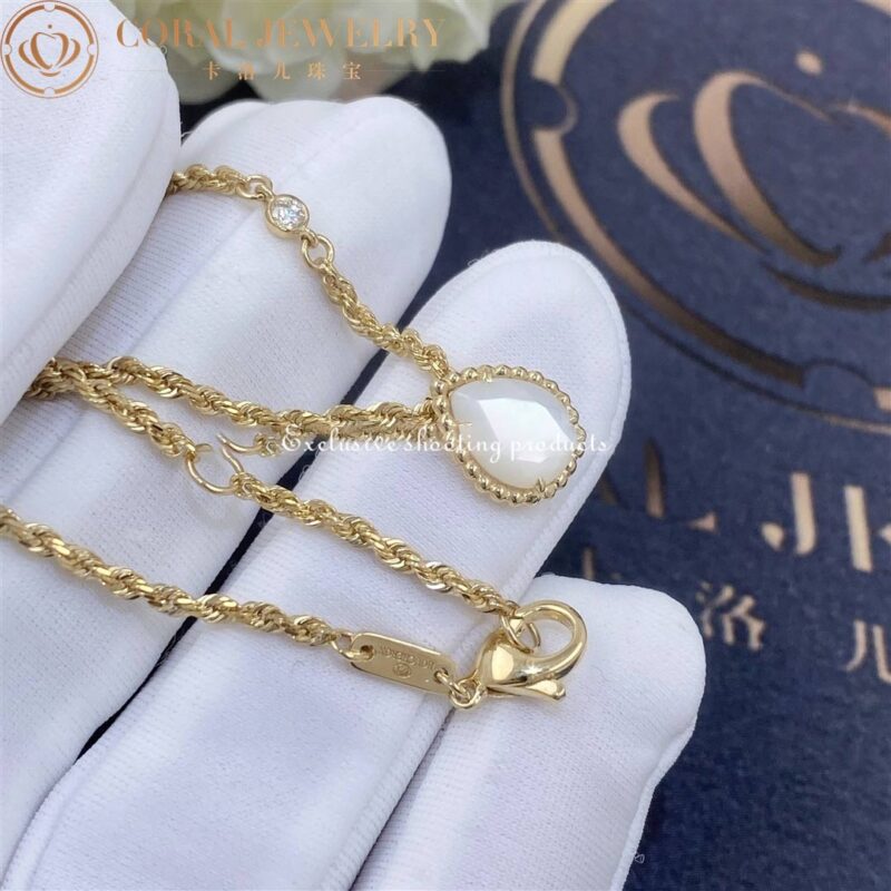 Boucheron Serpent Bohème Pendant JPN00626 Yellow Gold Diamond Pearl XS Motif 8