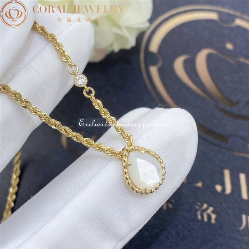 Boucheron Serpent Bohème Pendant JPN00626 Yellow Gold Diamond Pearl XS Motif 9