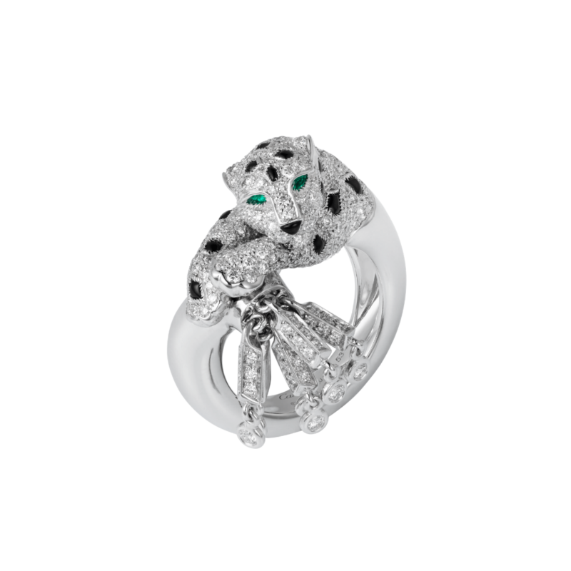 Cartier Panthère de Cartier Ring H4275600, White Gold, Emeralds, Onyx, Diamonds 1