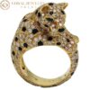 Cartier Panthère De Cartier Ring Onyx Emeralds, Yellow Diamonds 4