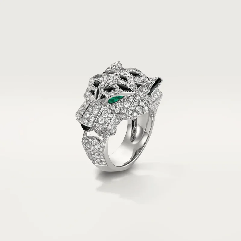 Cartier Panthère De Cartier N4211000, White Gold, Emeralds, Onyx Ref. 1