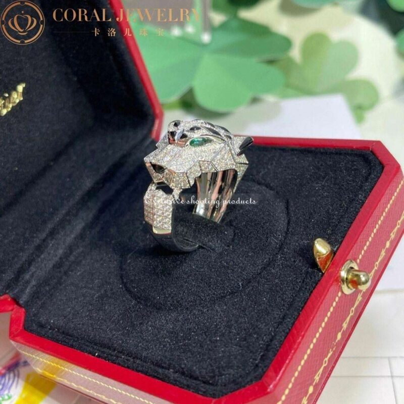 Cartier Panthère De Cartier N4211000, White Gold, Emeralds, Onyx 8