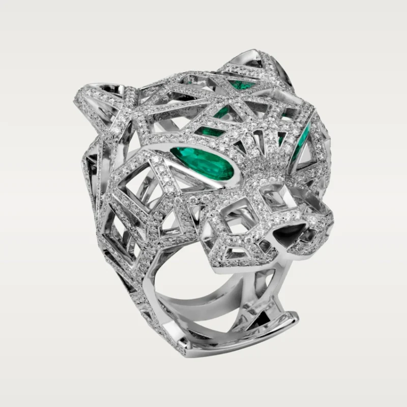 Cartier Panthère De Cartier N4722400, White Gold, Emeralds, Onyx 1