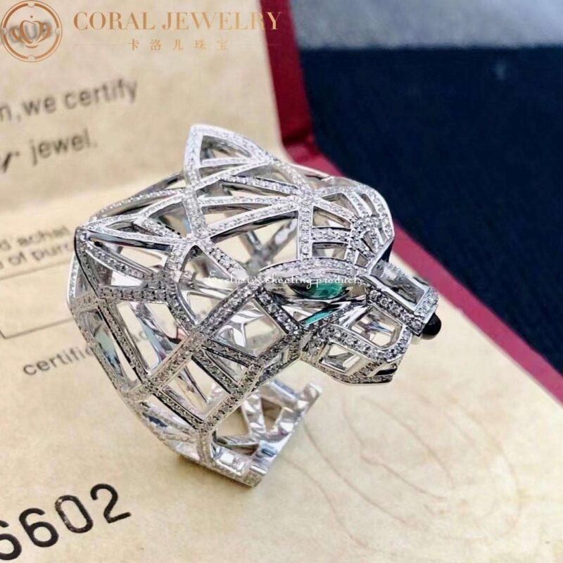 Cartier Panthère De Cartier N4722400, White Gold, Emeralds, Onyx 2