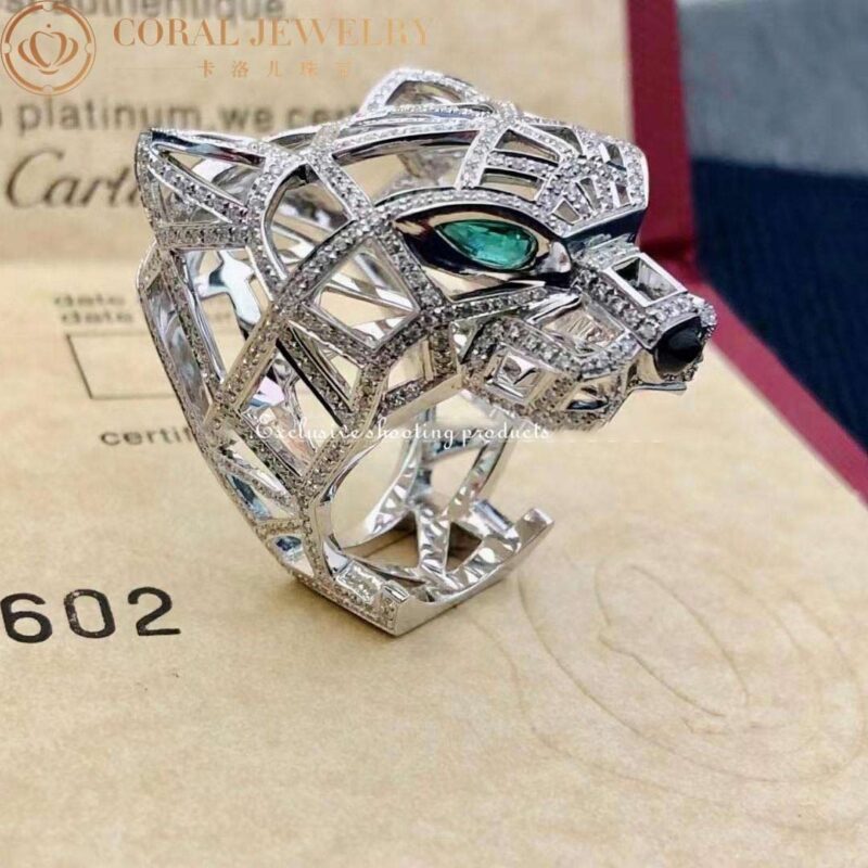 Cartier Panthère De Cartier N4722400, White Gold, Emeralds, Onyx 3