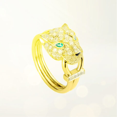 Cartier Panthère De Cartier N4244700, Yellow Gold, Emeralds, Onyx 1