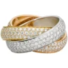 Cartier Trinity Large Model Diamond 4.64 Carat Ring N4210800 3