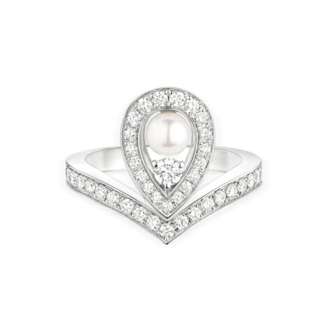 Chaumet Joséphine Aigrette Ring 083289 White Gold, Pearls, Diamonds 1