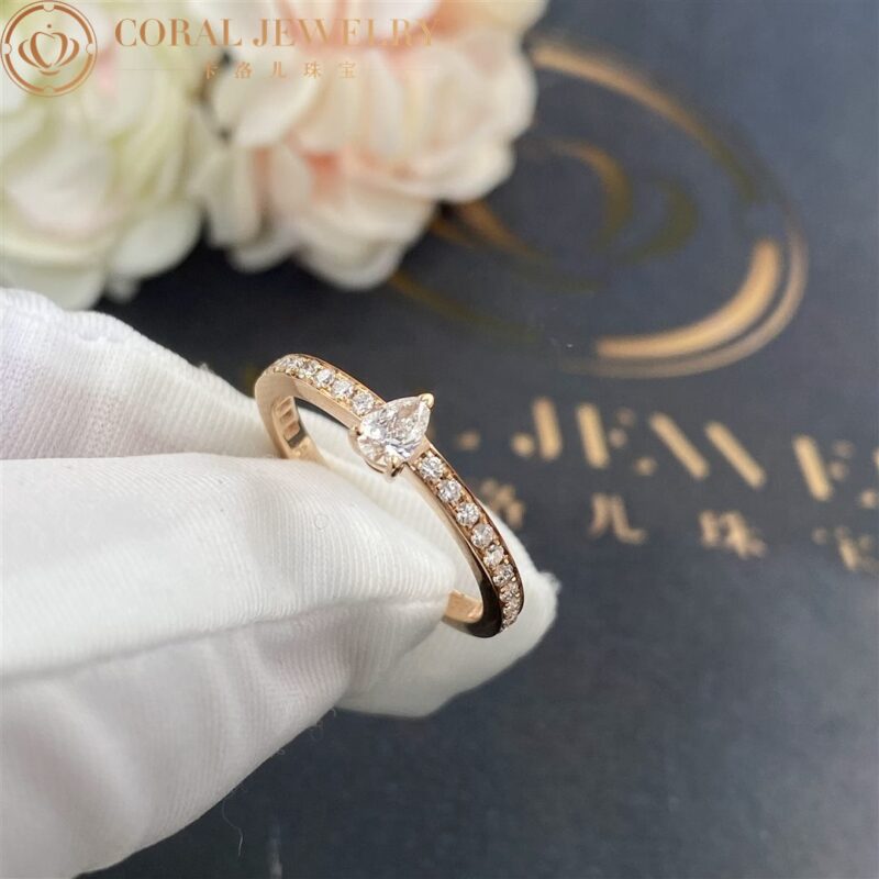 Chaumet Josephine Eclat D’eternité Ring 084724 in Pink Gold and Diamonds 2