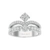 Chaumet Joséphine Éclat Floral Ring J3MZDC Platinum Diamonds 1