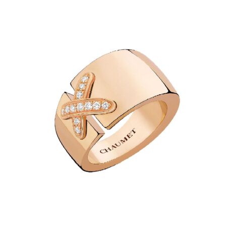 Chaumet Les Liens Gold And Diamond Ring 082081 Coral 12