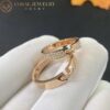 Chaumet Liens Évidence Wedding Band 083605 Rose Gold Diamonds 3.4MM3
