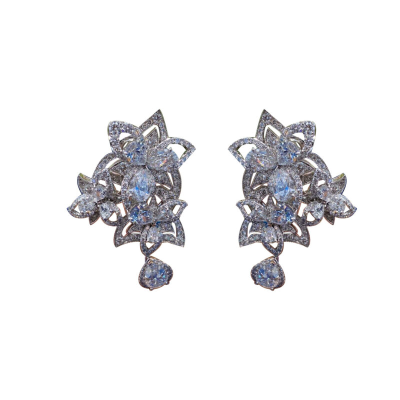 Chaumet Songe De Nui Earrings White Gold Diamonds Coral 18