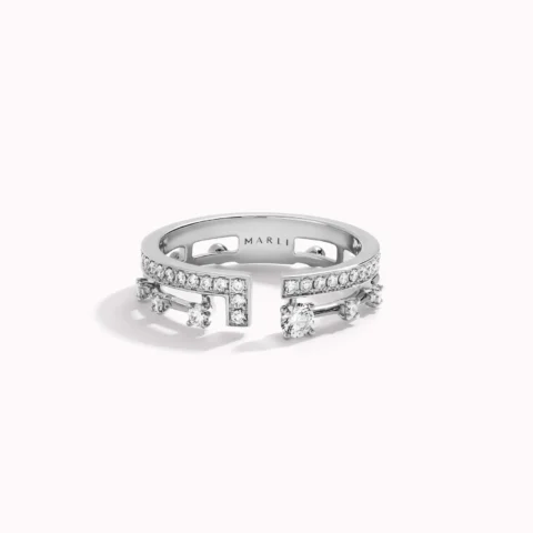 Marli Avenues Index Ring In White Gold Aven R4 11