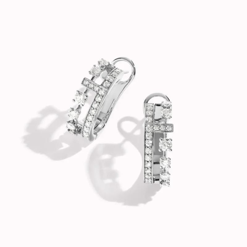 Marli Avenues Post Earrings In White Gold Aven E10 11