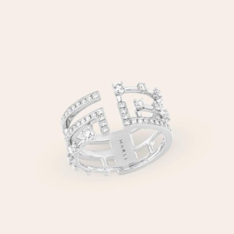 Marli Avenues Ring In White Gold Aven R2 Coral 18