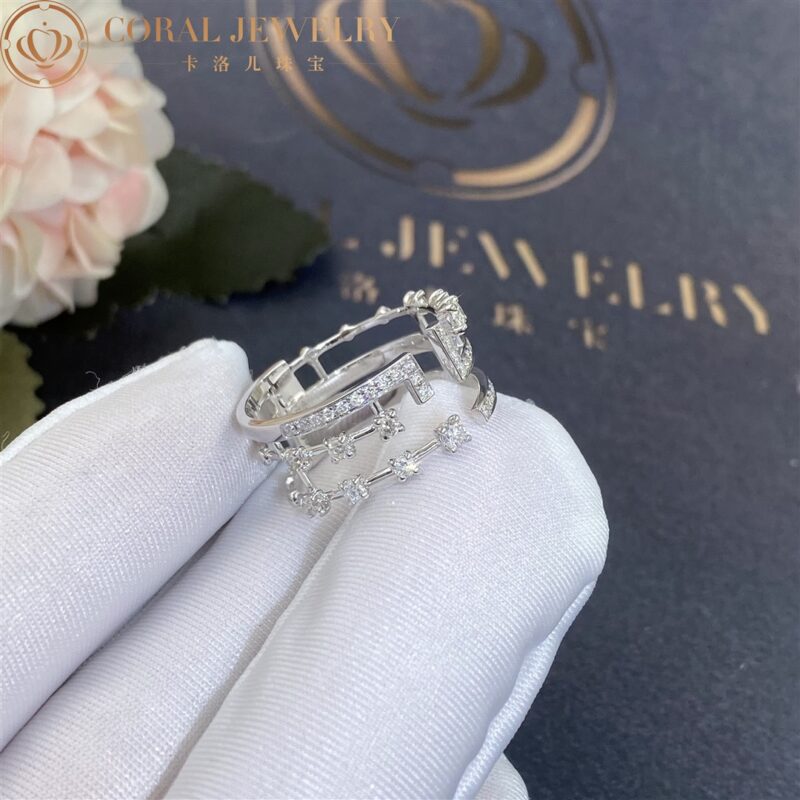 Marli Avenues Ring In White Gold Aven R2 Coral 28