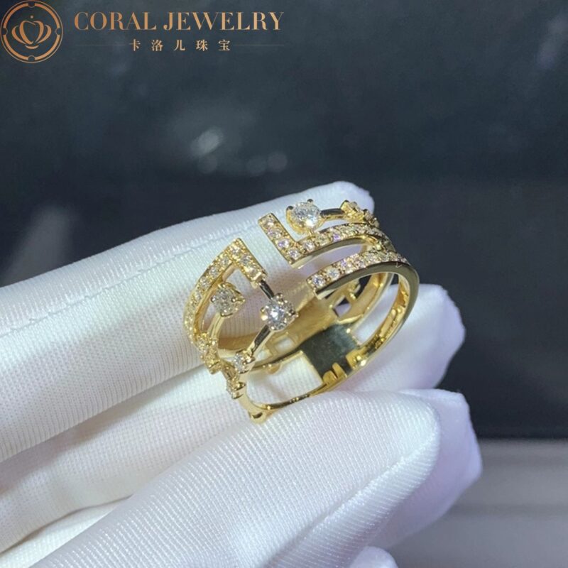 Marli Avenues Ring In Yellow Gold Aven R2 Coral 102