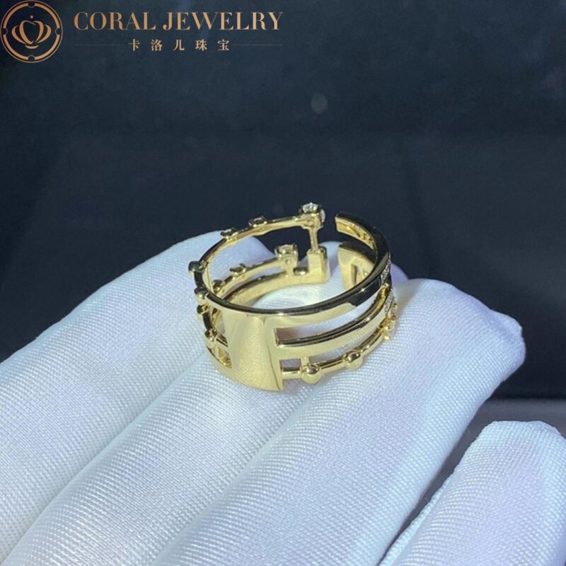 Marli Avenues Ring In Yellow Gold Aven R2 Coral 123