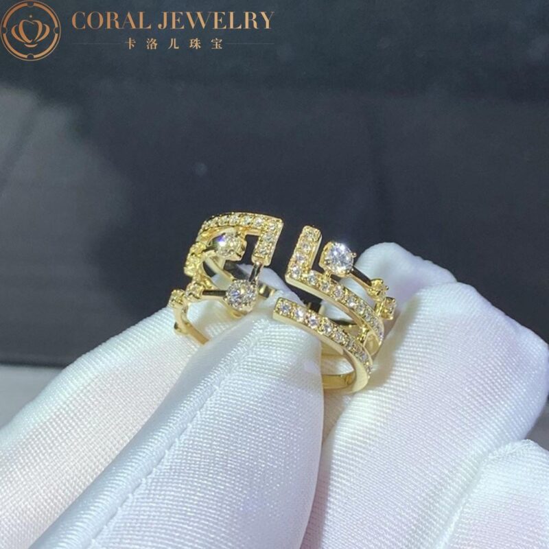 marli avenues ring in yellow gold aven r2 coral 13