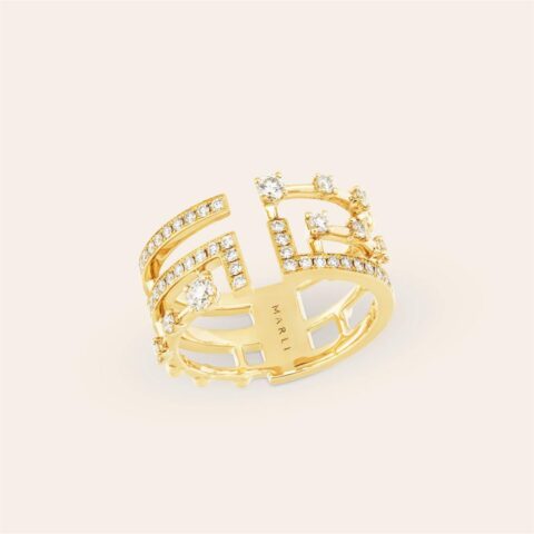 Marli Avenues Ring In Yellow Gold Aven R2 Coral 148