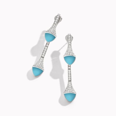 Marli Cleo Diamond Drop Earrings In White Gold Set With Turquoise Cleo E2 Scaled 11