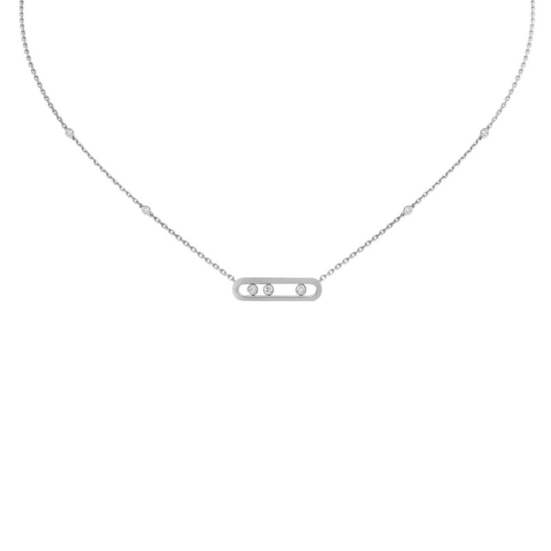 Messika Baby Move White Gold Necklace 04323-WG with Diamonds