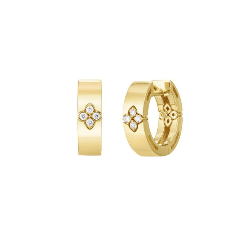 Roberto Coin Love In Verona Yellow Gold Earrings 38