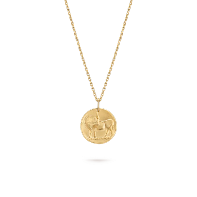 Van Cleef Arpels Zodiaque Medal Tauri Taurus Yellow Gold Vcarp7ss00 Coral 11