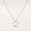 Cartier Love Necklace B7014700 3 Diamonds Rose Gold 1