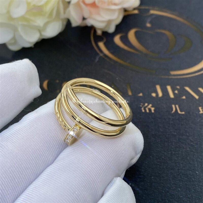 Cartier Juste un Clou B4211800 Ring Yellow Gold Diamonds 7
