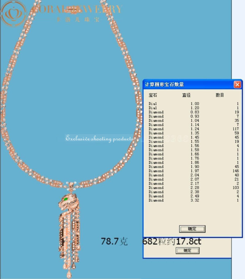 Cartier Panthère De Cartier Necklace H7000325 Rose Gold Diamonds High Jewelry 2