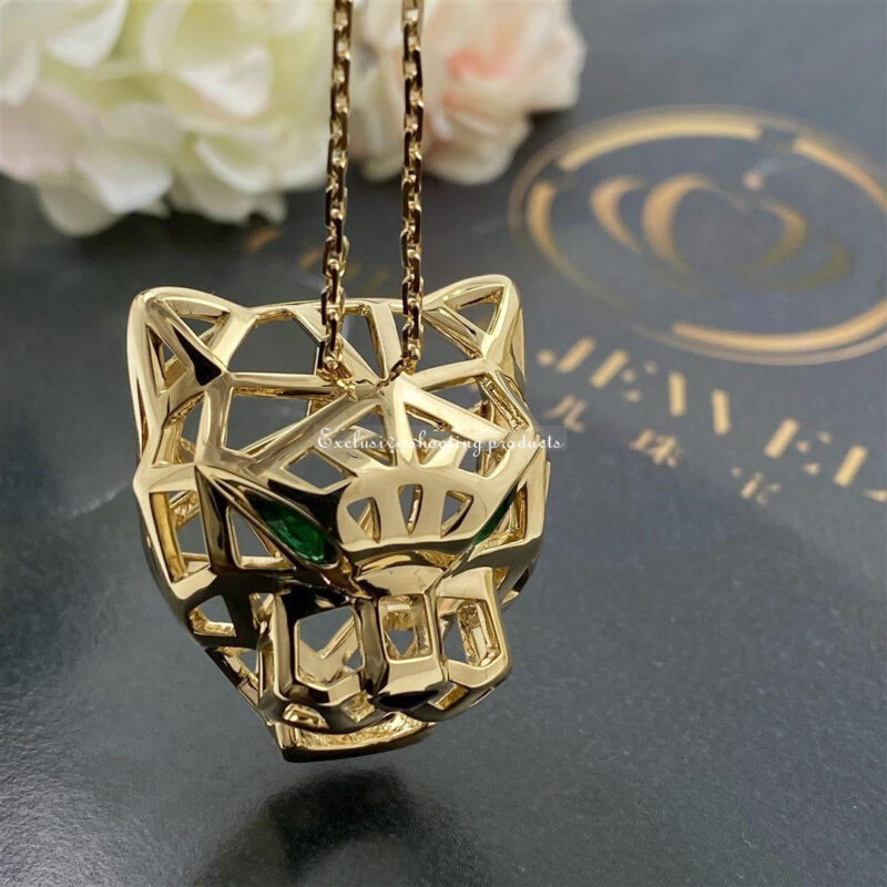 Cartier Panthère de Cartier N7424210 Necklace Yellow Gold Tsavorite Garnets Onyx 5