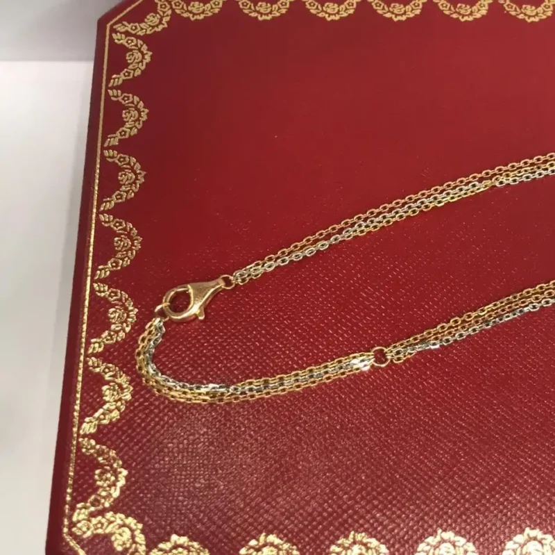 Cartier Trinity Diamond Panthere Chain Necklace 18 Karat 6